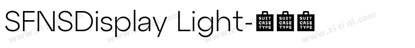 SFNSDisplay Light字体转换